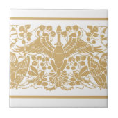 アールヌーボークレーン&フクローズのフリーズパターン タイル (正面)