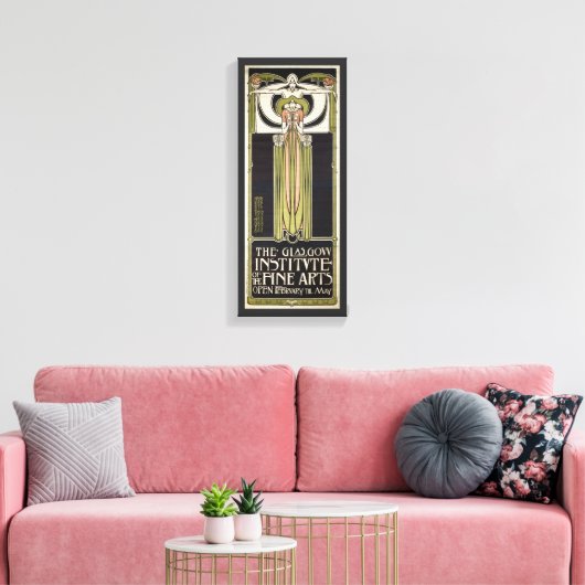 アールヌーボーグラスゴーファインアート研究所 キャンバスプリント (インサイチュ (リビング))