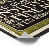 アールヌーボーグラスゴーファインアート研究所 ポスター (角)