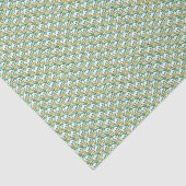 アールヌーボーグリーンバターカップフローラ壁紙 薄葉紙 (詳細)