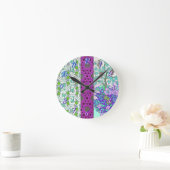 アールヌーボーグレープバインフローラヴィンテージ ラウンド壁時計 (ホーム)