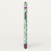 アールヌーボーグレープフィンフローラヴィンテージパープルティール(緑がかった色) Case-Mate iPhoneケース (裏面/右)