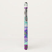 アールヌーボーグレープフィンフローラヴィンテージパープルティール(緑がかった色) Case-Mate iPhoneケース (裏面/左)