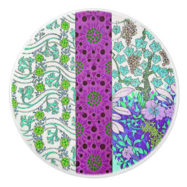 アールヌーボーグレープフィンフローラヴィンテージ セラミックノブ