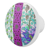 アールヌーボーグレープフィンフローラヴィンテージ セラミックノブ (右)