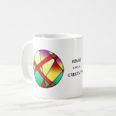 アールヌーボーケナズルーンMug - CREATIVITY! コーヒーマグカップ (正面左)