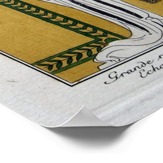 アールヌーボーコスチュームズパリジェンズバイジョージバービエ ポスター (角)