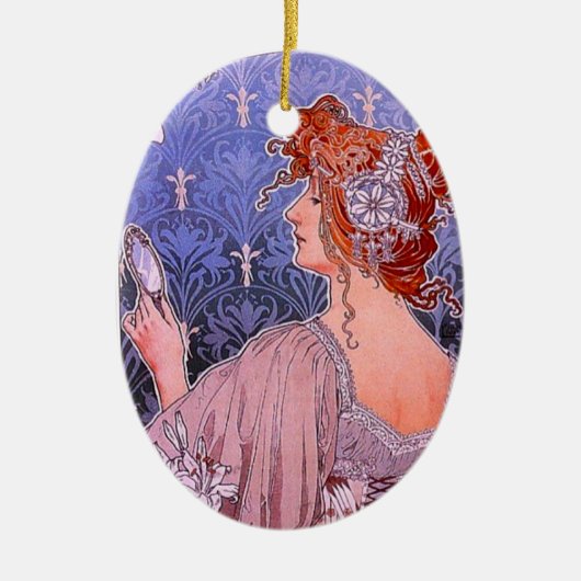 アールヌーボーコレット広告 セラミックオーナメント (正面)