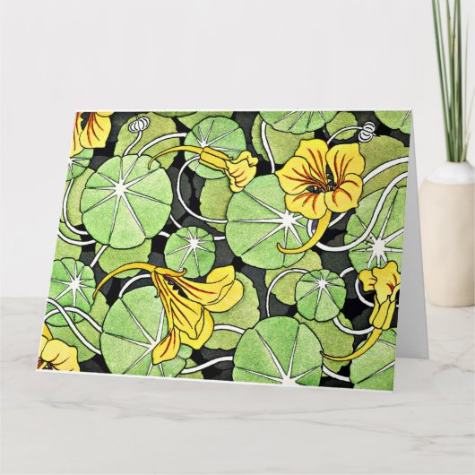 アールヌーボーゴールデンナスタジウムパターン カード (正面)