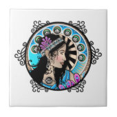 アールヌーボーサーク絵画ルのサマリア人の女性 タイル (正面)