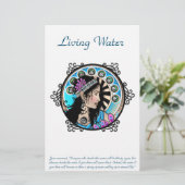 アールヌーボーサーク絵画ルのサマリア人の女性 便箋 (スタンド正面)