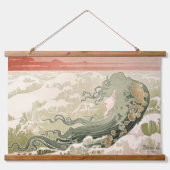 アールヌーボーザウェーブバイアンリプリバットリヴェモン 吊り下げ型タペストリー (正面)