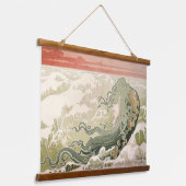 アールヌーボーザウェーブバイアンリプリバットリヴェモン 吊り下げ型タペストリー (傾斜あり)