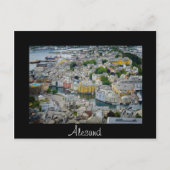 アールヌーボーシティアレスント黒文字はがき ポストカード (正面)