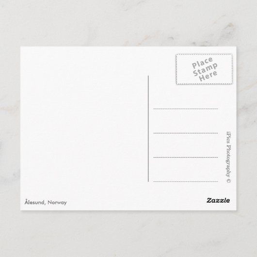 アールヌーボーシティアレスントinノルウェー ポストカード (裏面)