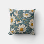 アールヌーボーシャスタデイジー クッション (正面)