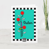 アールヌーボーシャロームグリーティングカード カード (正面)