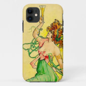アールヌーボーシャンパン女 Case-Mate iPhoneケース (裏面)