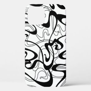 アールヌーボーシームレスパターン。Curlテクスチャをビントで iPhone 12ケース