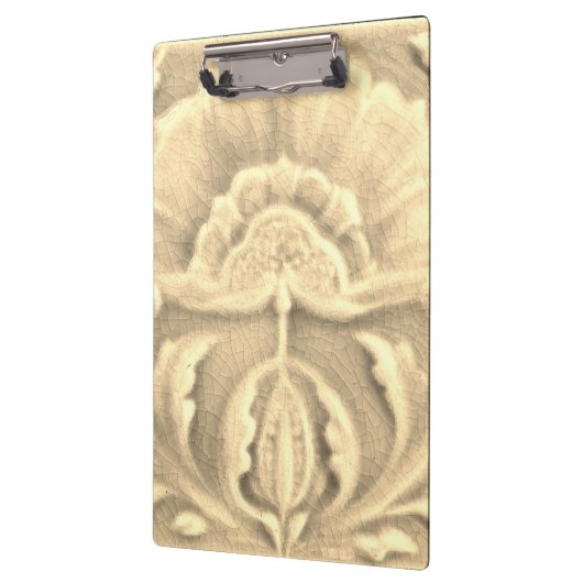 アールヌーボージャゲンストスティフラータイル金ゴールドクリーム クリップボード (左)
