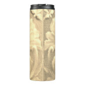 アールヌーボージャゲンストスティフラータイル金ゴールドクリーム タンブラー (裏面)