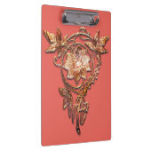 アールヌーボージュエルフローラ真鍮エレガント クリップボード (右)