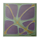 アールヌーボージュゲンドスティル再生アンティークフローラ タイル (正面)