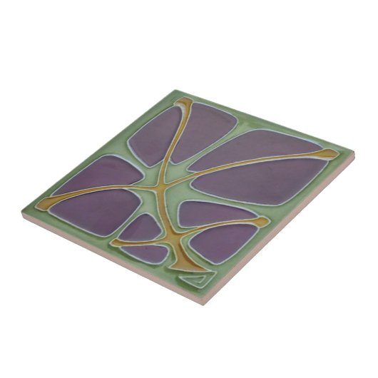 アールヌーボージュゲンドスティル再生アンティークフローラ タイル (側面)