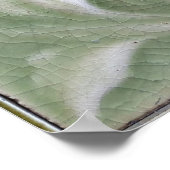 アールヌーボージュゲンドスティール花瓦クラックフィニッシュ ポスター (角)