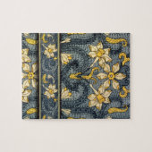 アールヌーボージョンキルまたはダフォディル ジグソーパズル (横)