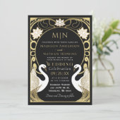 アールヌーボースエレガントワンズ結婚式招待状 招待状 (スタンド正面)