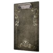 アールヌーボースエードエレガント金ゴールド褐蓮 クリップボード (左)