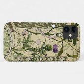 アールヌーボースコットランドのアザミのフローラの花  Case-Mate iPhoneケース (裏面(横))