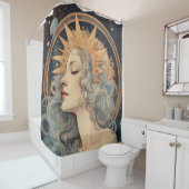 アールヌーボースタイルムーンスターズプリンセス シャワーカーテン (インサイチュ)