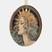 アールヌーボースタイルムーンスターズプリンセス セラミックオーナメント (右)