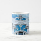 アールヌーボースタイル断簡 円弧 コーヒーマグカップ (中央)