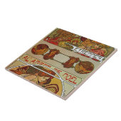 アールヌーボースタイル、ミュシャ タイル (側面)