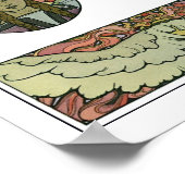 アールヌーボースタイル、ミュシャ ポスター (角)