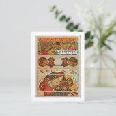 アールヌーボースタイル、ミュシャ ポストカード (スタンド正面)