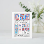 アールヌーボースタイル,ミュシャ ポストカード (スタンド正面)