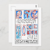 アールヌーボースタイル,ミュシャ ポストカード (正面/裏面)