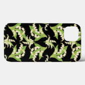 アールヌーボースタイルiPadケース、ライリオンブラック Case-Mate iPhoneケース (裏面 (横))