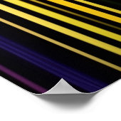 アールヌーボーステンカラフルドグラスのアートワーク ポスター (角)