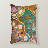 アールヌーボーステンドグラスフローラ アクセントクッション (正面(垂直))