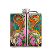 アールヌーボーステンドグラスフローラ エレガント フラスク (裏面)