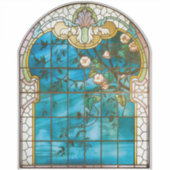 アールヌーボーステンドグラスフローラ ビクトリアン シール (正面)