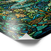 アールヌーボーステンドグラス日の出の風景アート フォトプリント            (角)