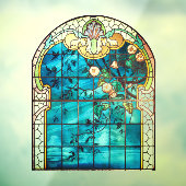 アールヌーボーステンドグラス窓フローラ ビクトリアン ウィンドウサイン (シート3)