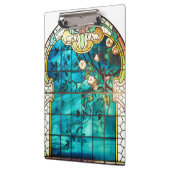 アールヌーボーステンドグラス窓フローラ ビクトリアン クリップボード (左)