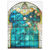 アールヌーボーステンドグラス窓フローラ ビクトリアン クリップボード (裏面)